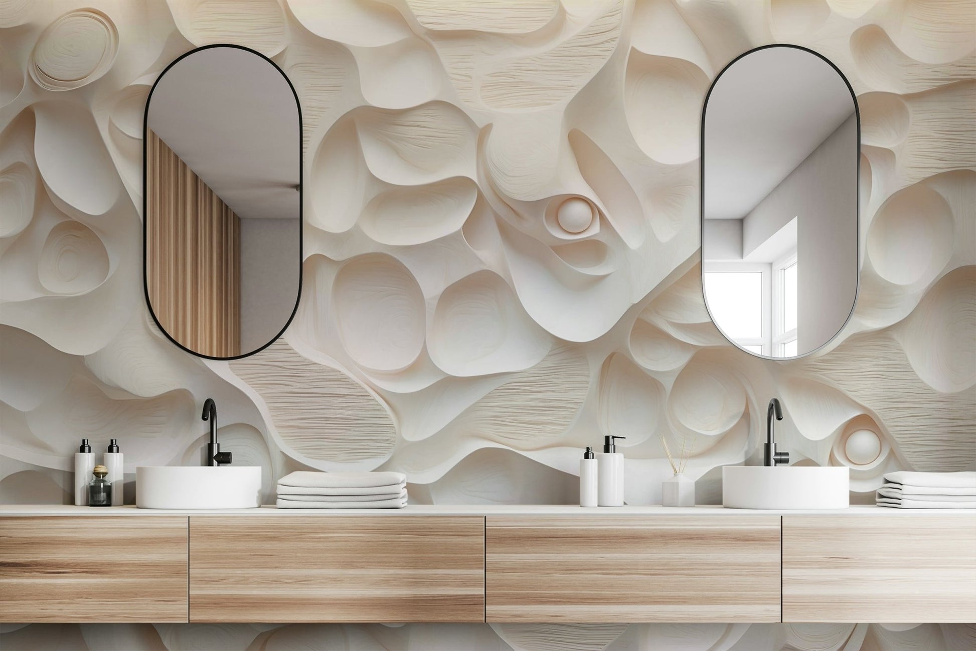 The design gives a feeling of quiet, modern beauty.

