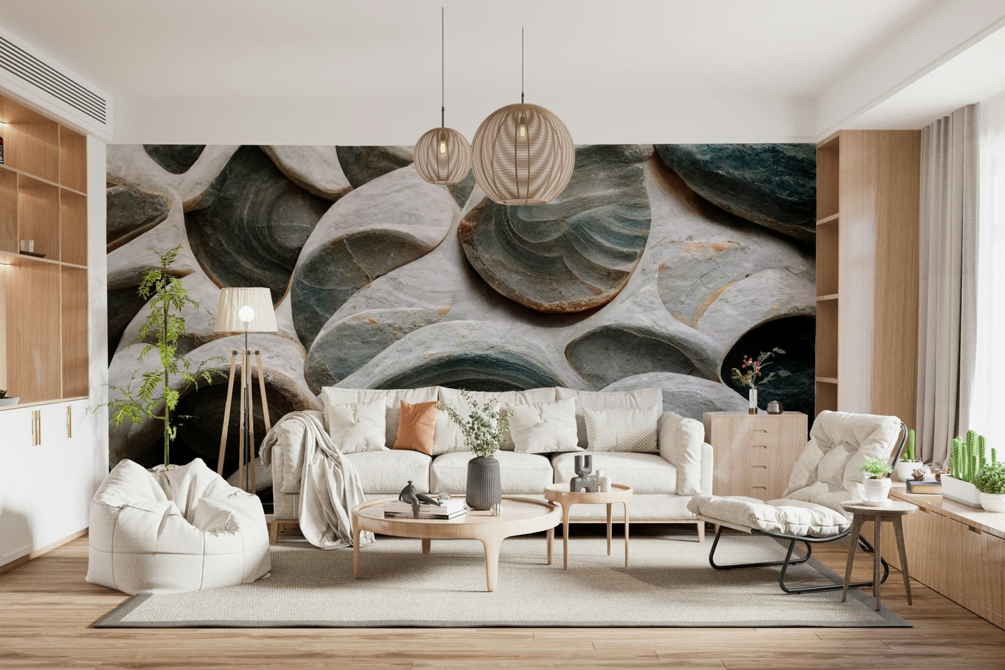 A classic abstract design wallpaper for walls.