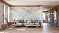 A high-resolution wall mural with a three-dimensional sculpted pattern.


