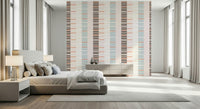 Living room featuring the serene Sea Drift Wallpaper backdrop.