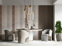 Gentle blue and grey tones of the Sea Drift Wallpaper texture.