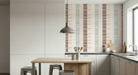 Sea Drift Wallpaper giving a calm, airy feel to a home office.
