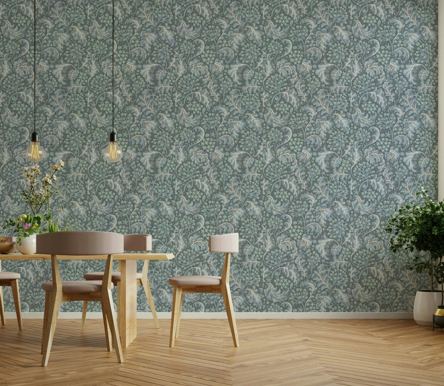 Elegant botanical wallpaper for walls

