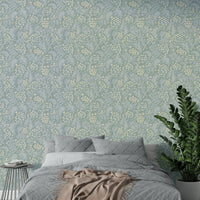 Soft pearlescent wallpaper mural design

