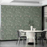 Scandinavian green wallpaper texture GD674

