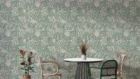 Sea Kale Rhubarb Green wallpaper detail
 GD674
