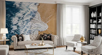 Hallway styled using Sea Vs Land wall mural coastal contrast, GD9220