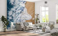 Water and land contrast shown in Sea Vs Land wall mural, GD9220