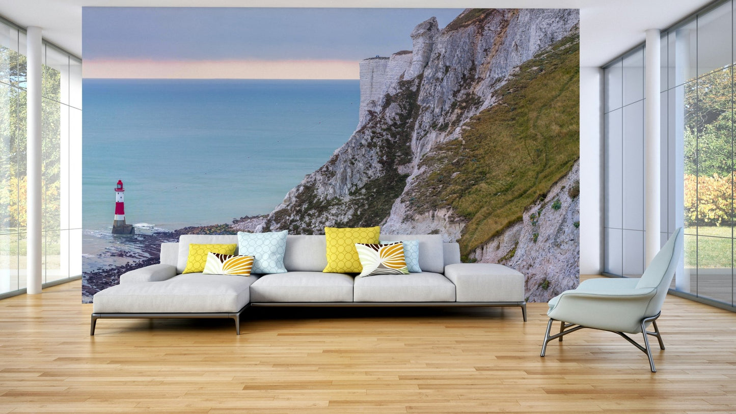 The water is a deep blue or turquoise.

