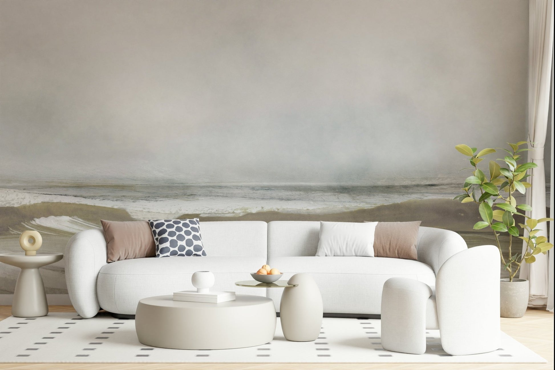 A beautiful modern art wall mural of delicate water., GD5565