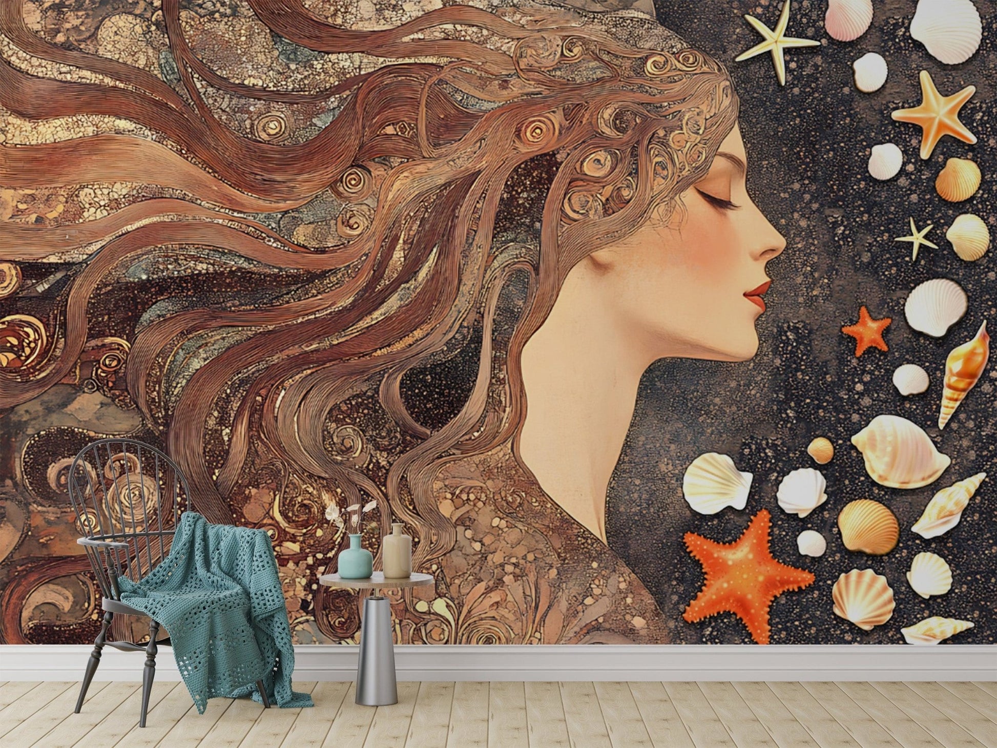  Deco Goddess with Marine Elements