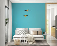 A tranquil ocean scene wall mural for nautical decor., GD4748