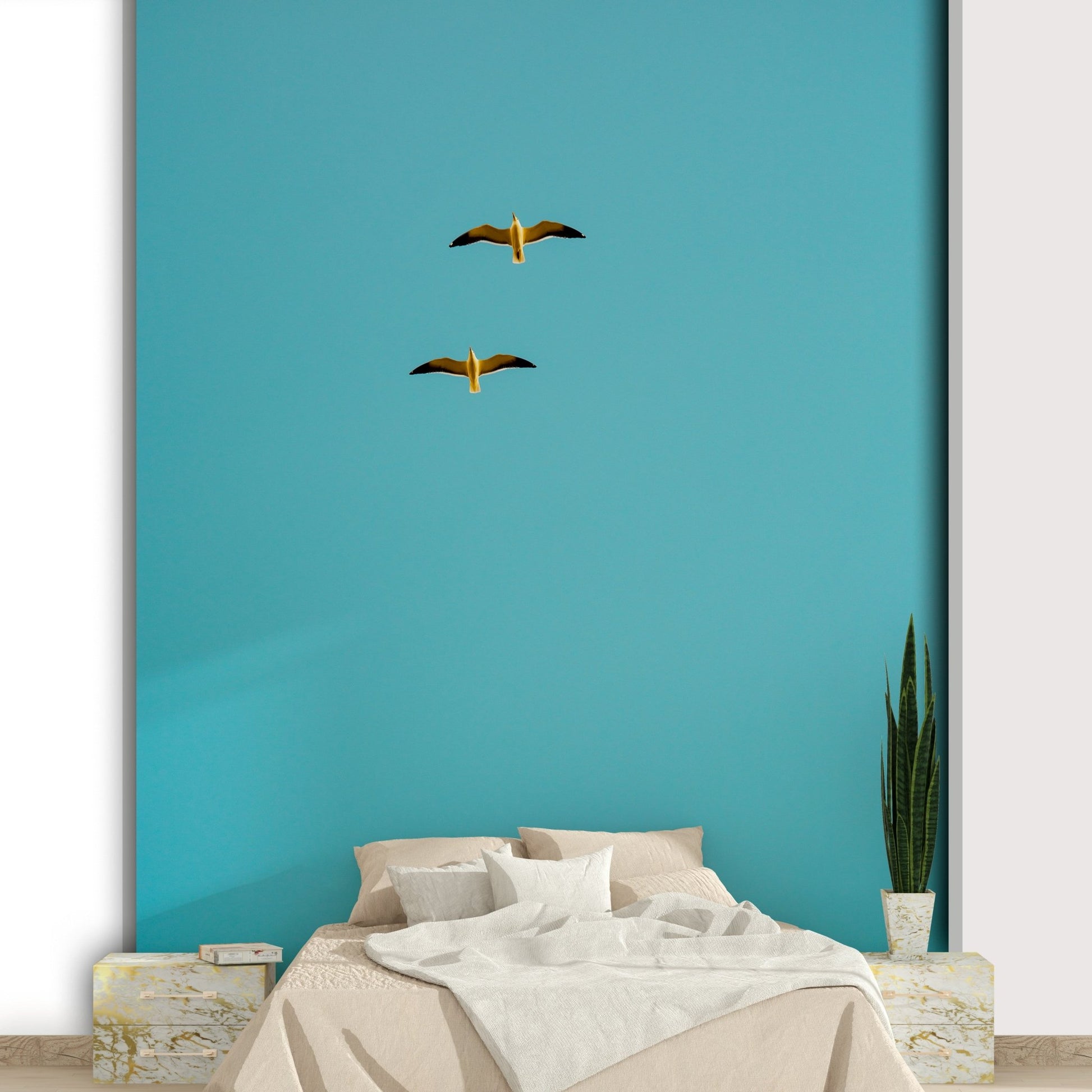 A beautiful wide-angle wall mural of the sea., GD4748