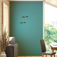 A peaceful seaside view mural on decorative wallpaper., GD4748