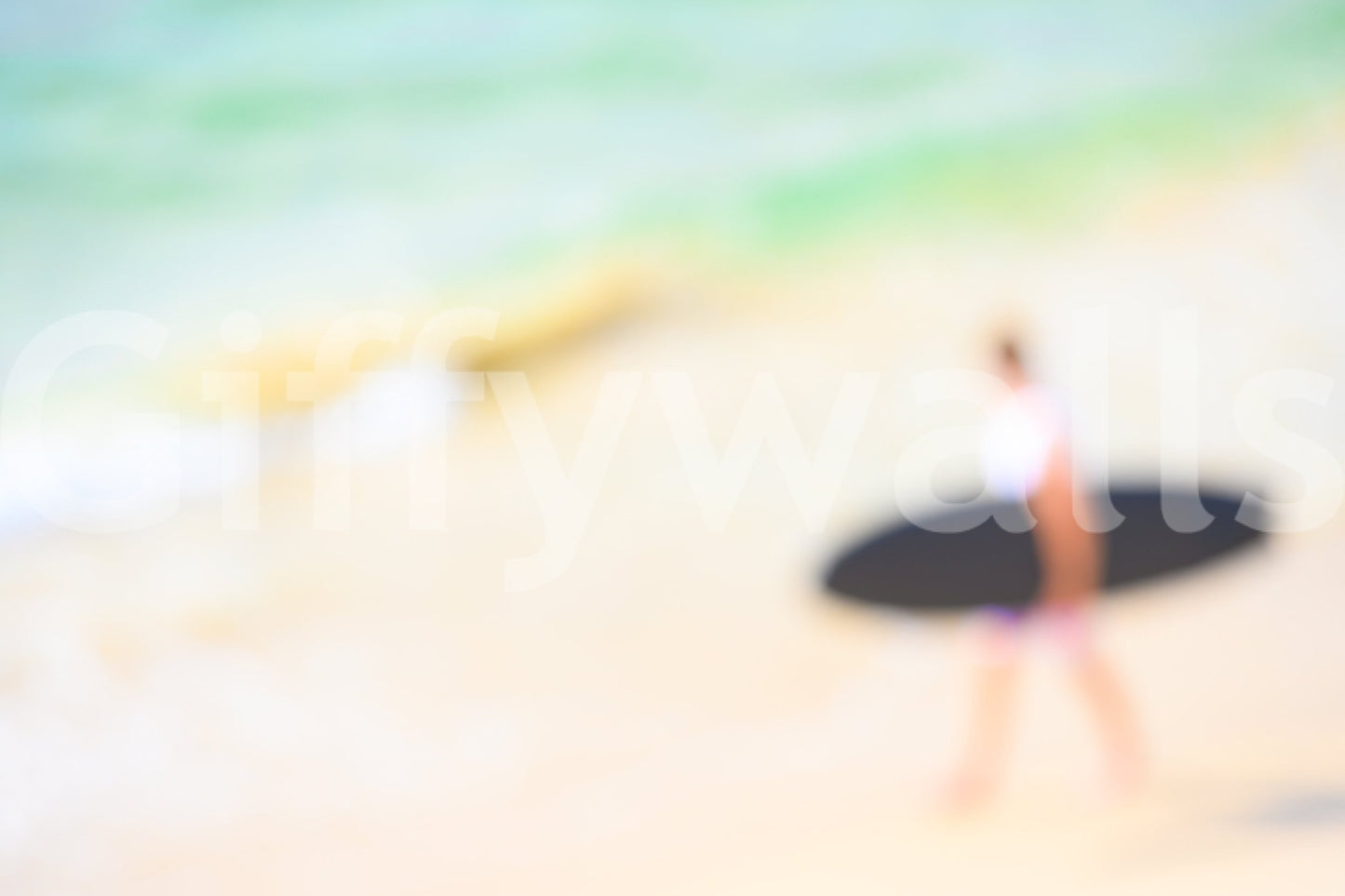A high-quality serene beach wall mural for walls., GD4725