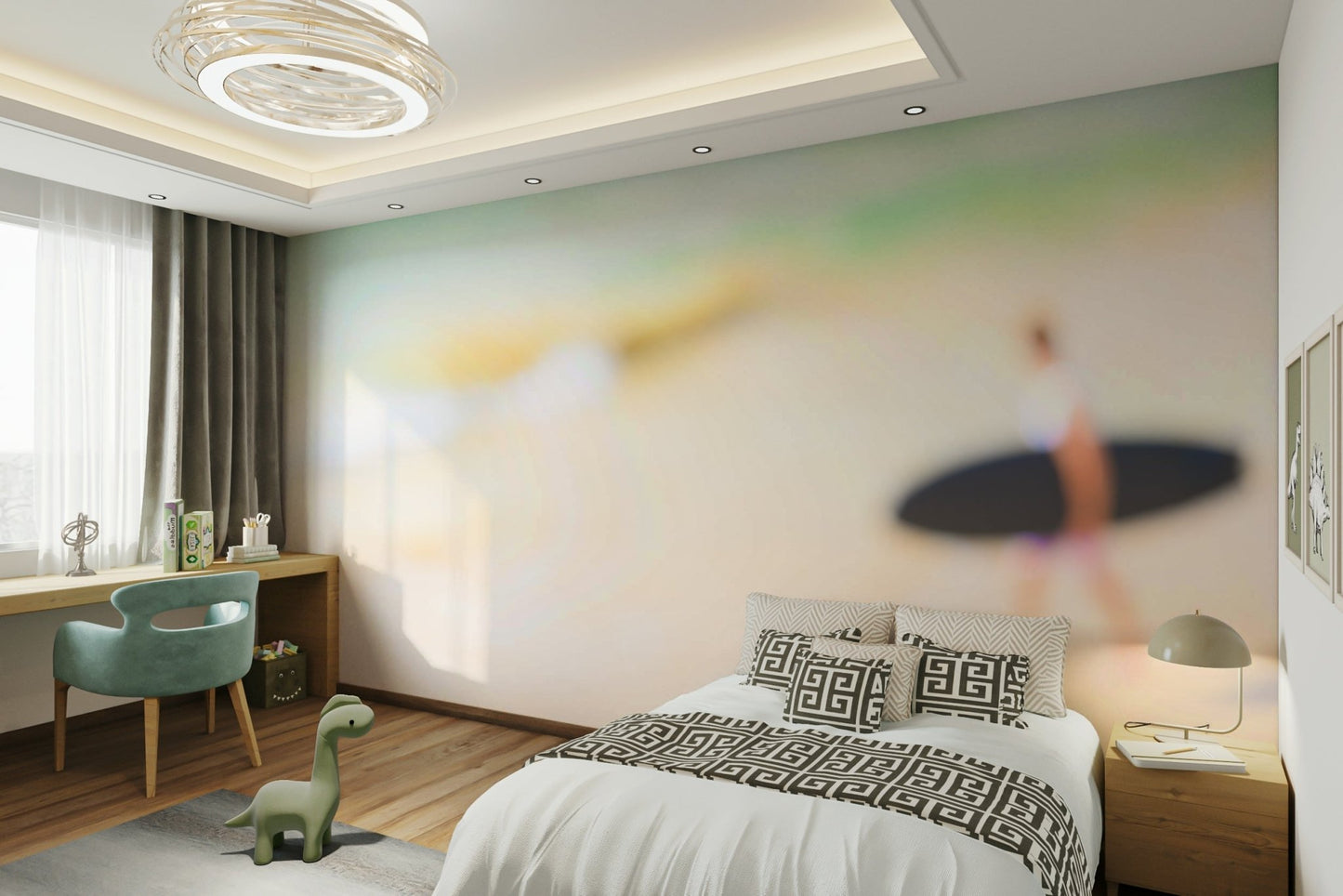 A beautiful wide-angle wall mural of the sea., GD4725