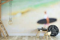 An artistic coastal landscape mural for home decor., GD4725