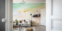 A peaceful seaside view mural on decorative wallpaper., GD4725