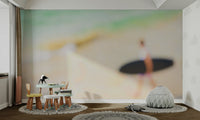 A tranquil ocean scene wall mural for nautical decor., GD4725