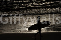 A high-quality serene beach wall mural for walls.

