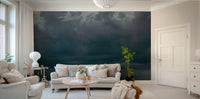 Sullen clouds hover over small windsurfers, a Seaside #8 wall mural GD4784

