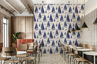 Stylish wallpaper for walls with maritime charm

