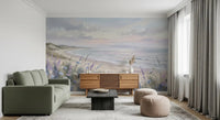 Beach dune wall mural with Seaside Serenity & Dune Blooms soft palette