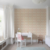 Playroom features the all-over repeating Seaside Serenity Pattern Wallpaper 
