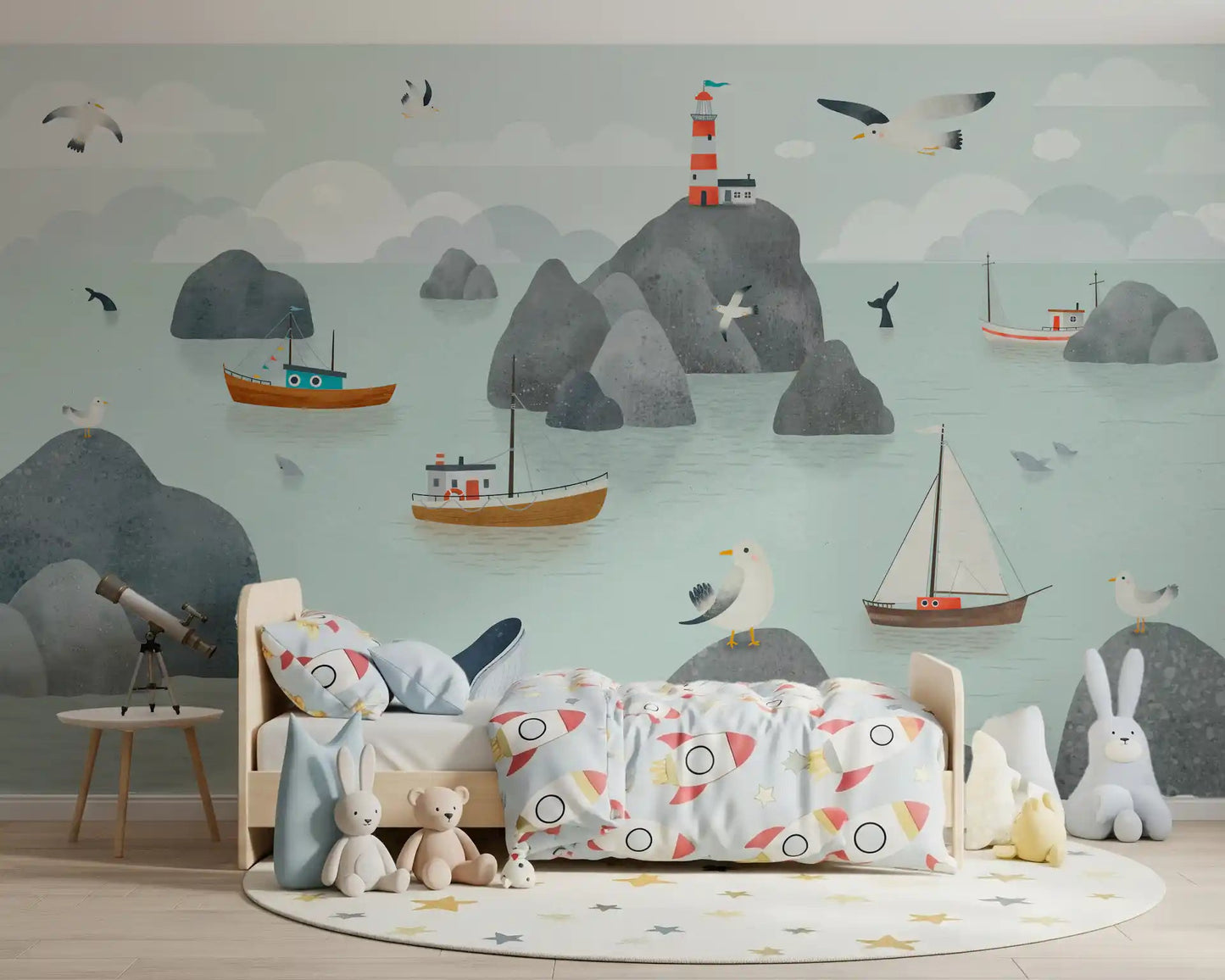 Seaside Stories Wall MuralGD9196