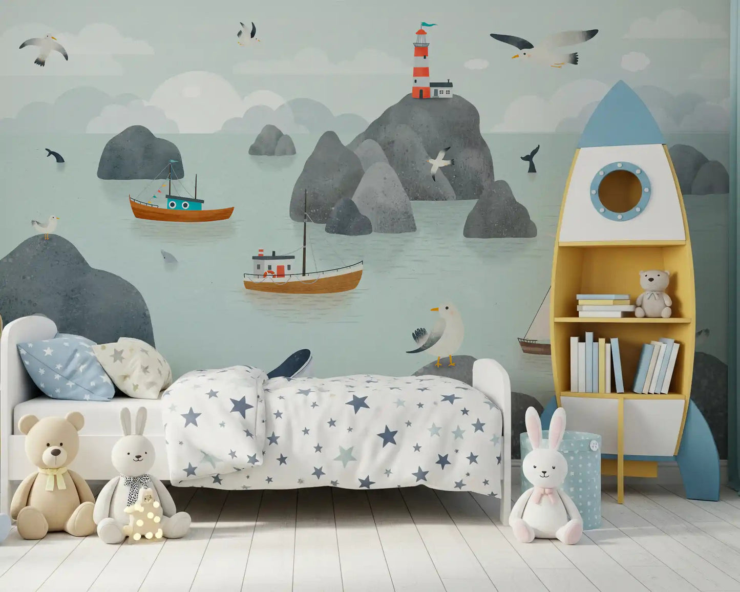 Seaside Stories Wall MuralGD9196