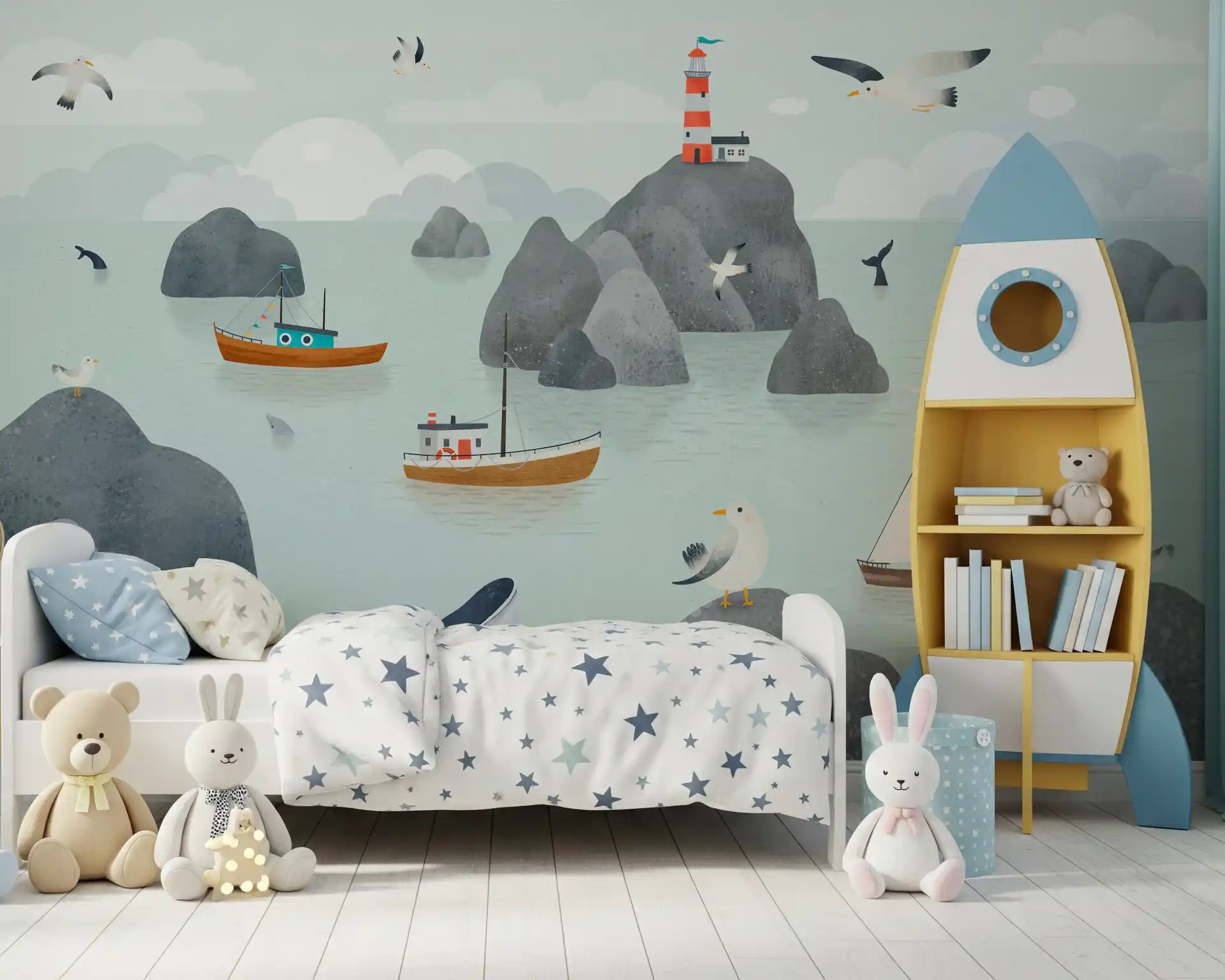 Seaside Stories Wall MuralGD9196