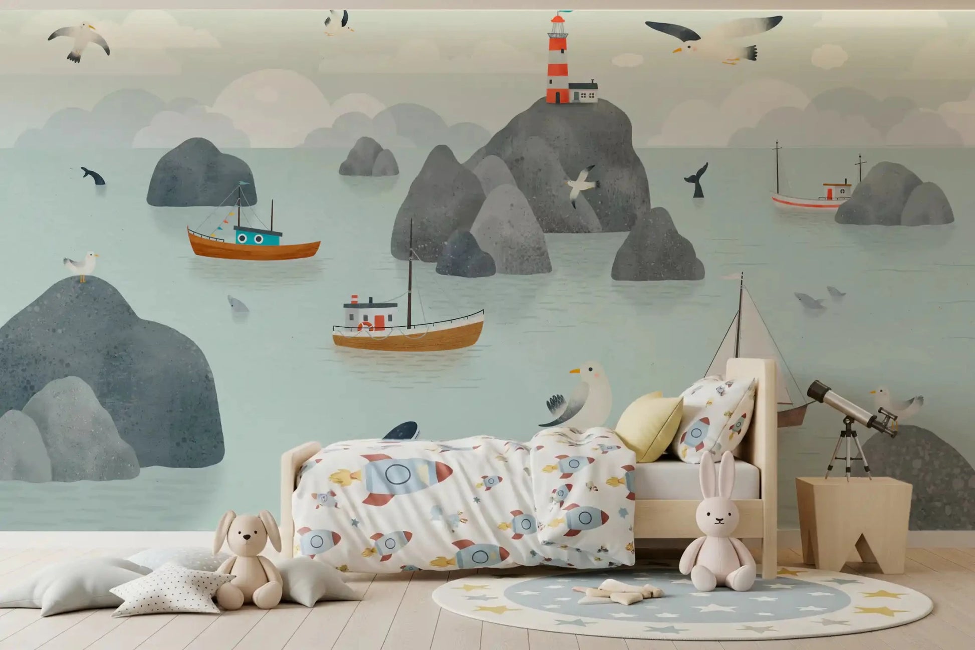 Seaside Stories Wall MuralGD9196