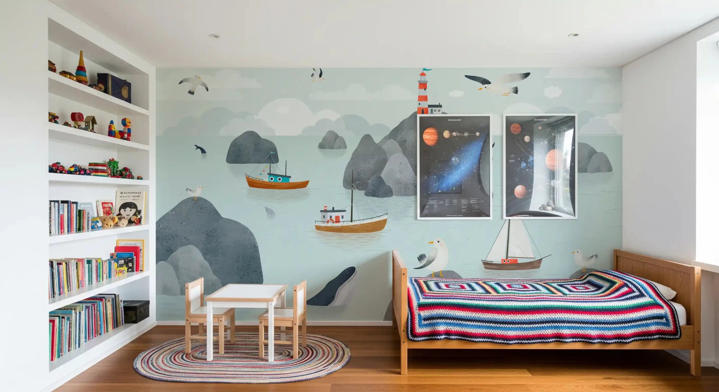 Seaside Stories Wall MuralGD9196