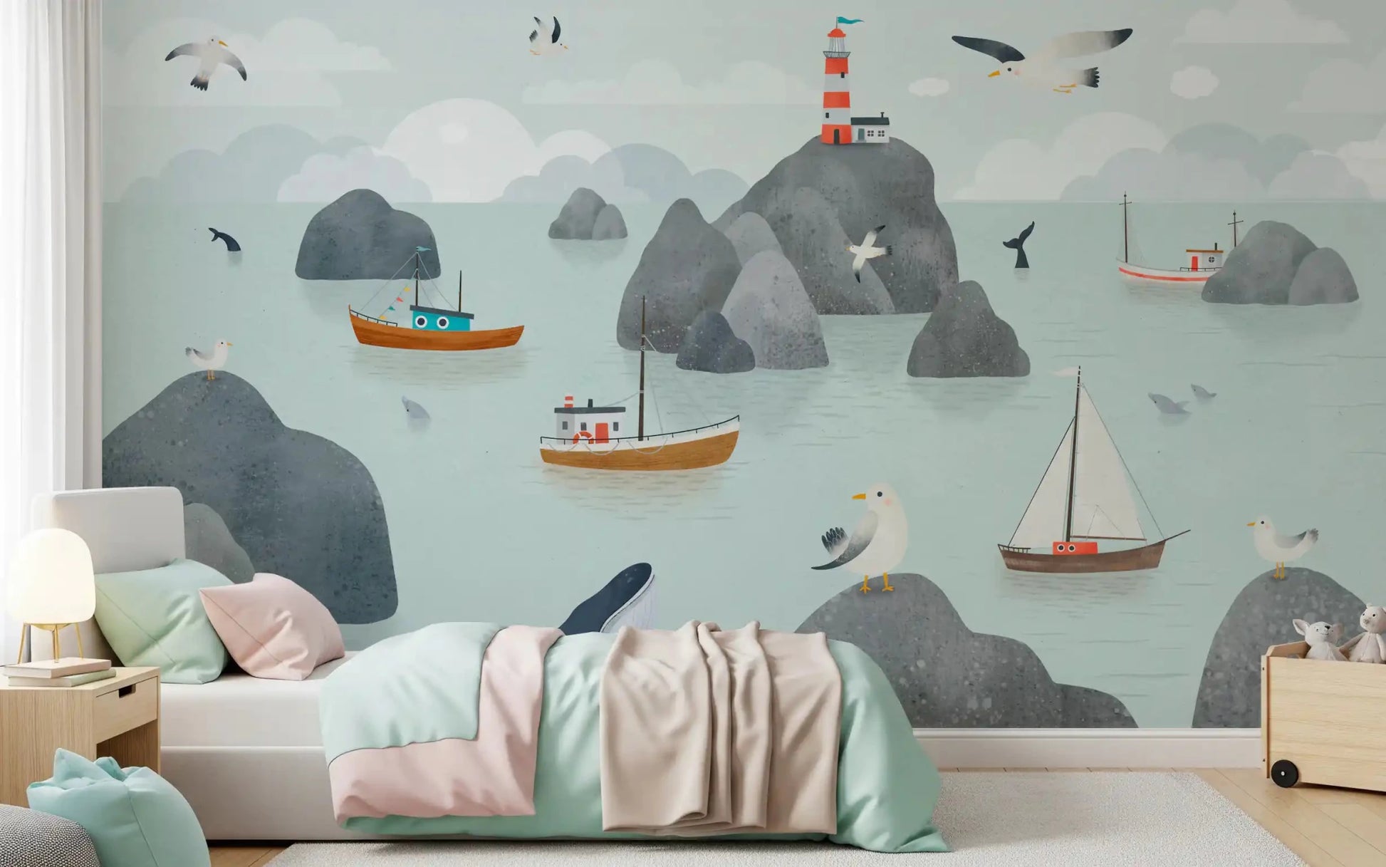 Seaside Stories Wall MuralGD9196