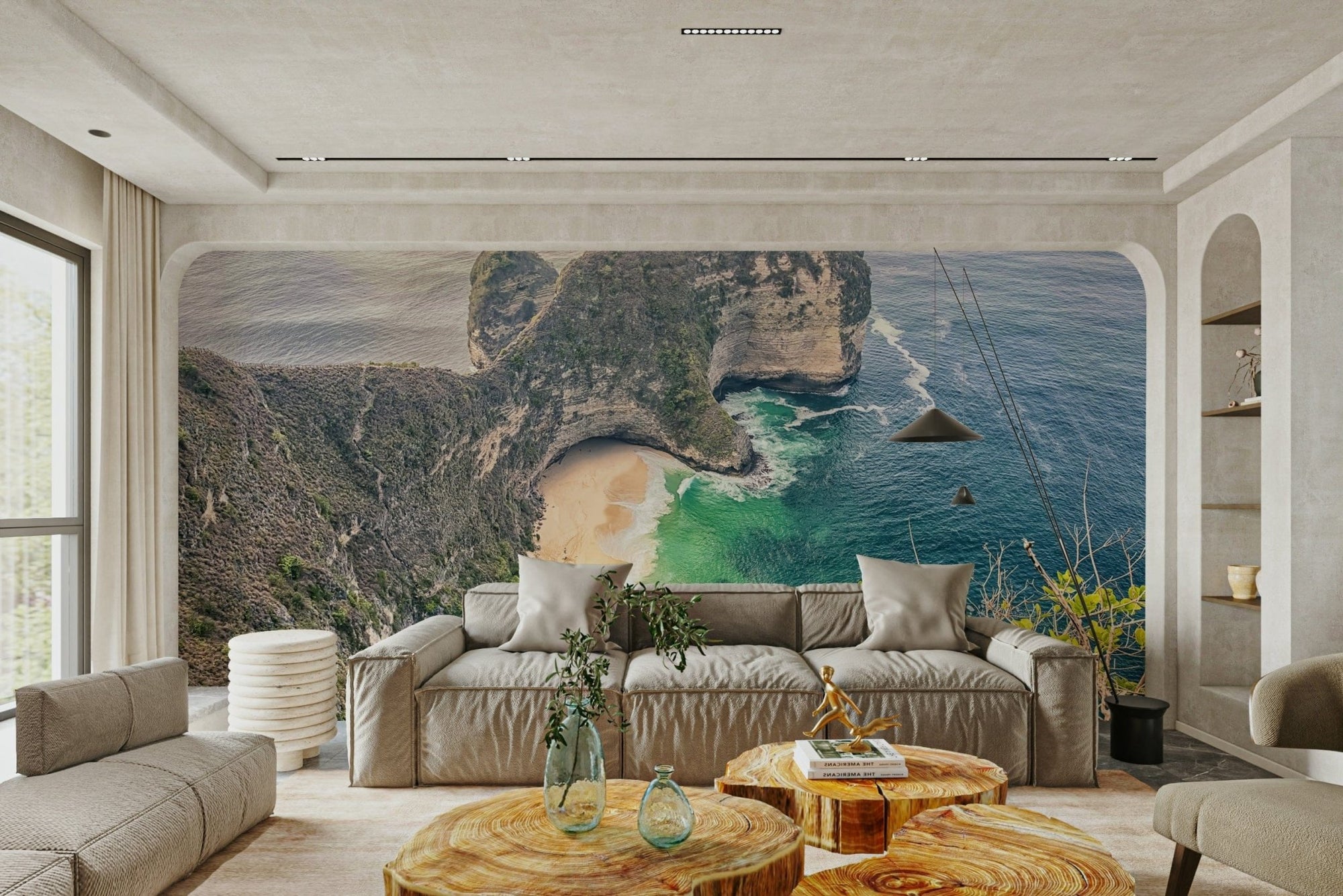 Turquoise sea wallpaper for walls GD196


