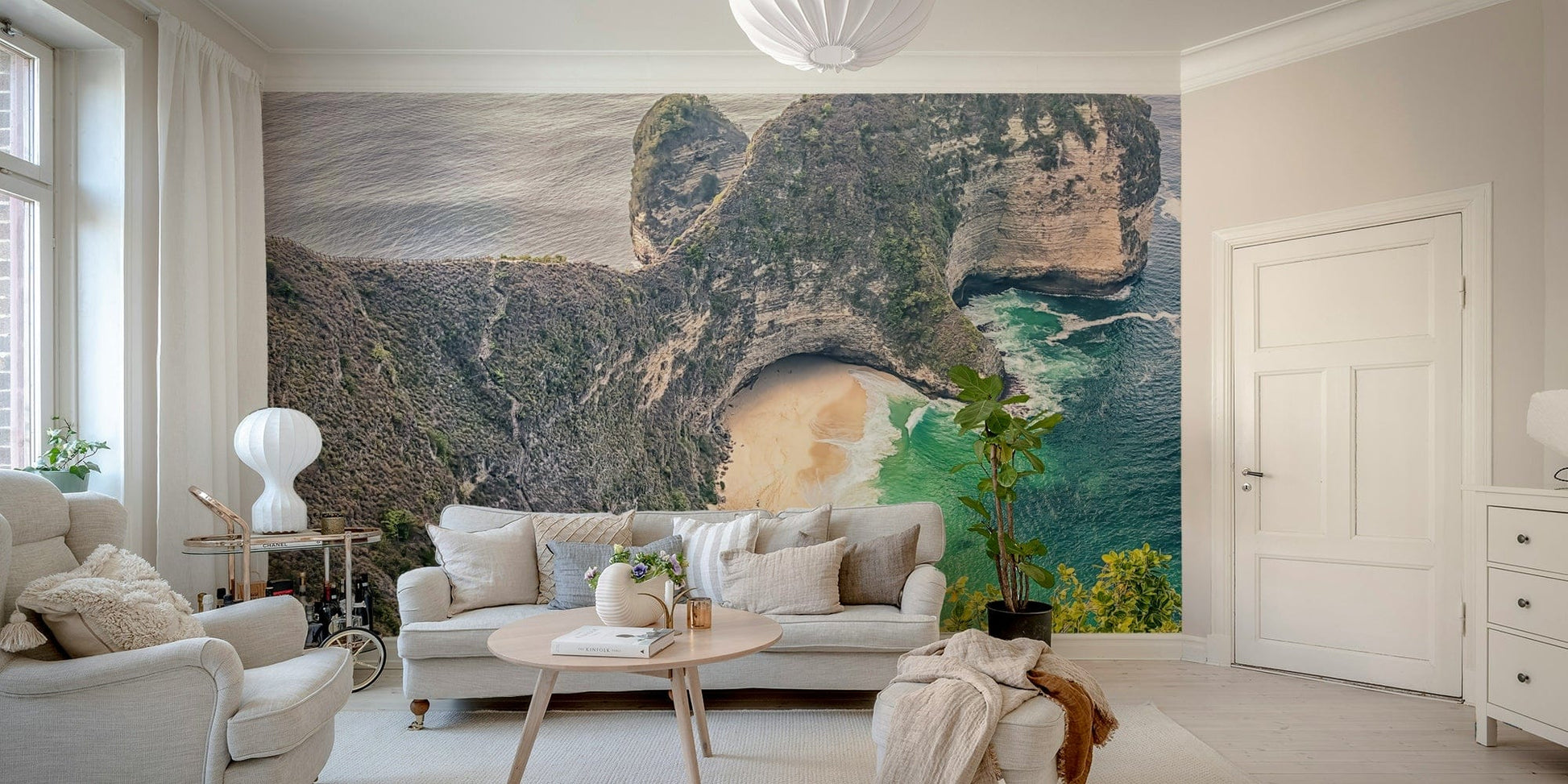 Secluded coast wallpaper for walls

