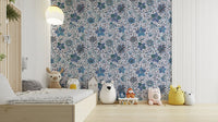secret butterfly garden blue wallpaper

