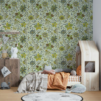 Secret Butterfly Green Wallpaper.

