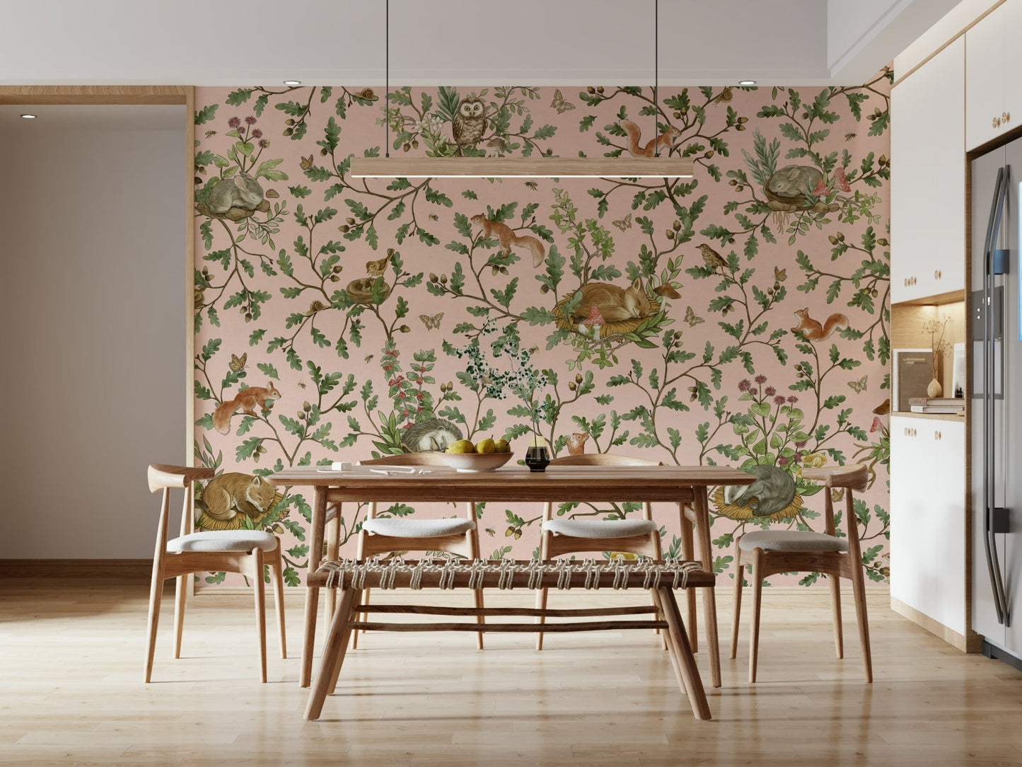 Artistic render of the Secret Grove Wall Mural