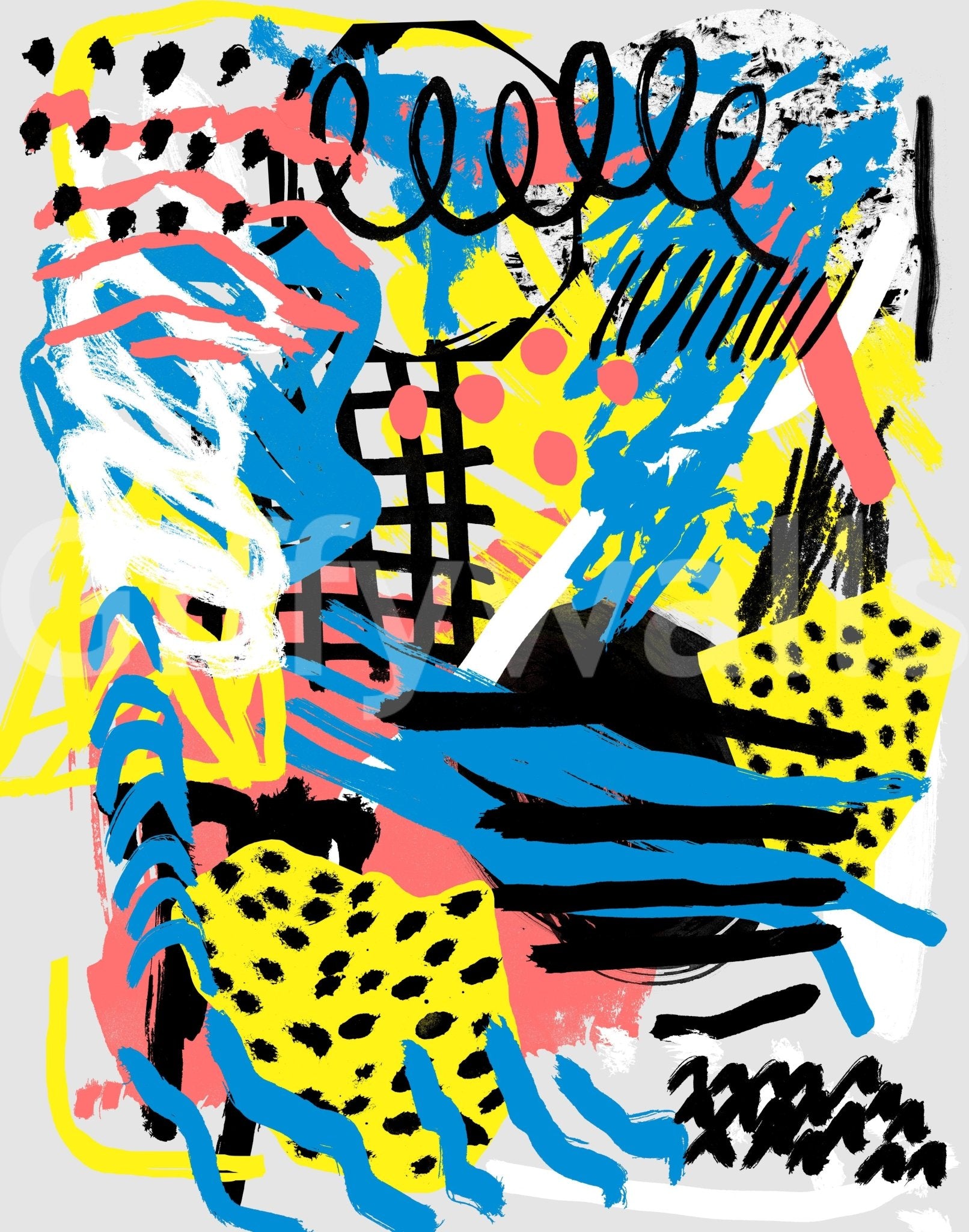 A high-quality abstract print wall mural for walls.