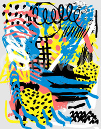 A high-quality abstract print wall mural for walls.