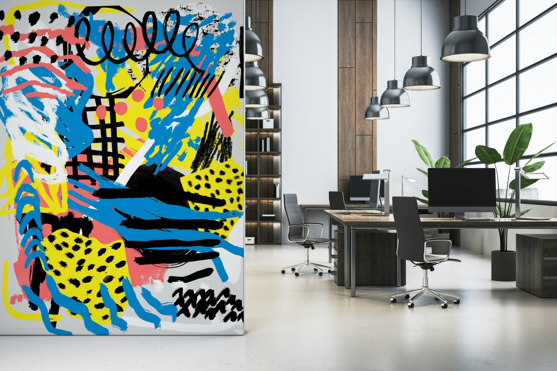 A classic abstract design wallpaper for walls.