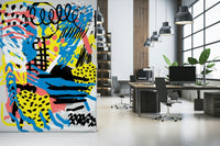 A classic abstract design wallpaper for walls.