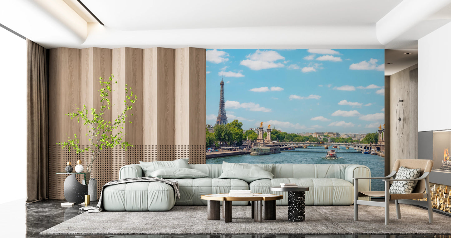Seine Reflections Wall Mural