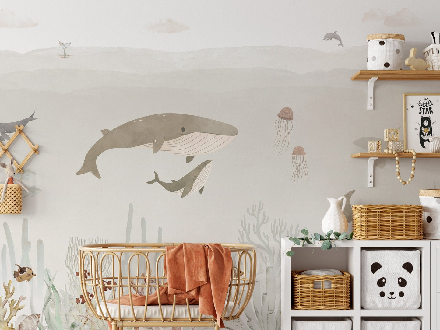Sensational Sea Brown Wall Mural - Giffywalls