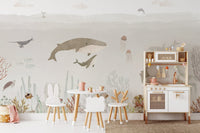 Sensational sea brown wallpaper for kids rooms