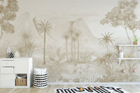 Sepia Forest Wallpaper for hallway