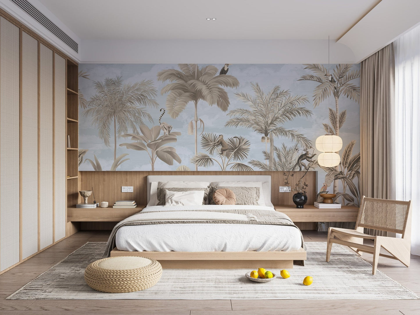 Sepia Treetop Ballet Wallpaper - C290