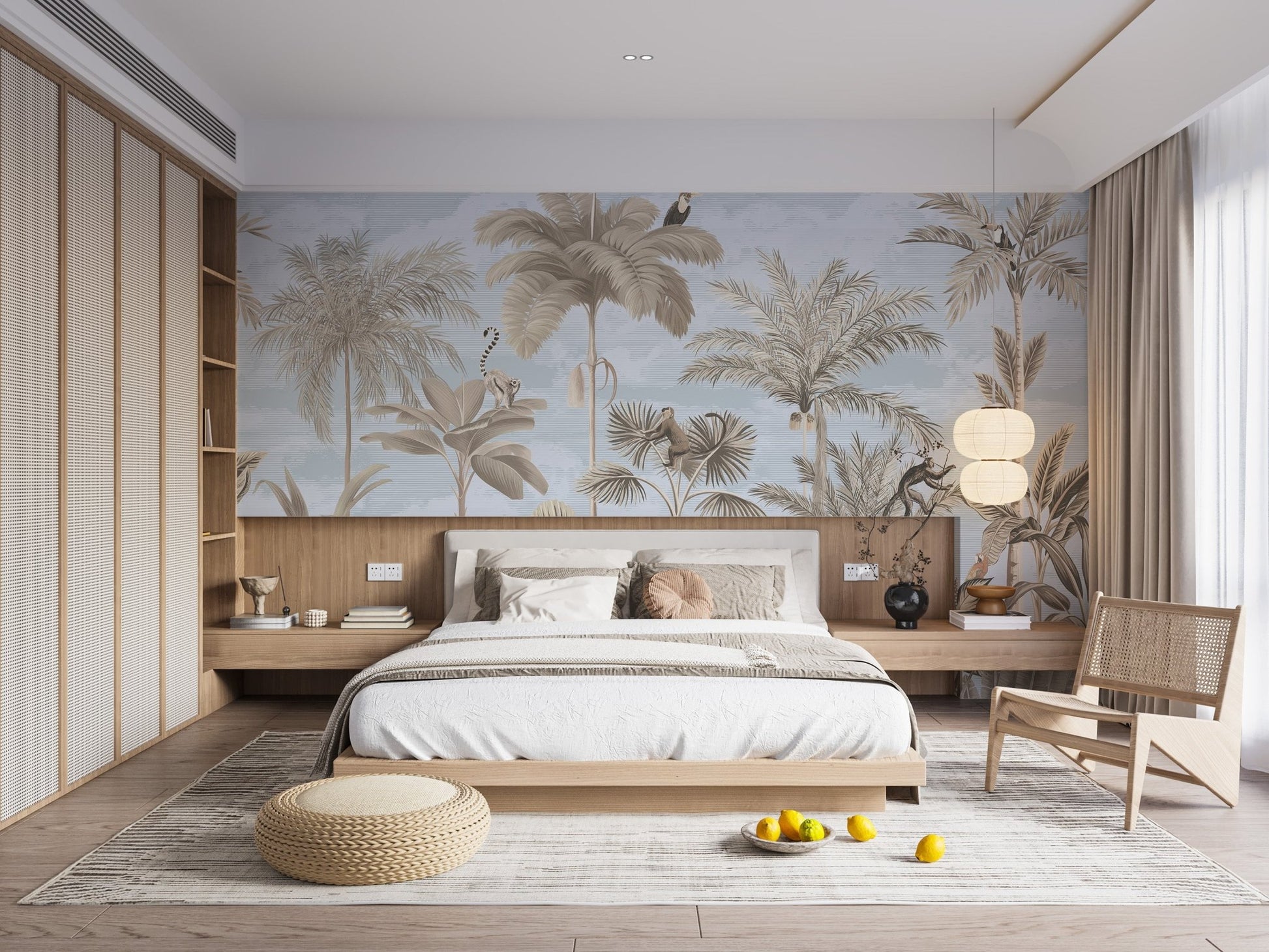 Sepia Treetop Ballet Wallpaper - C290