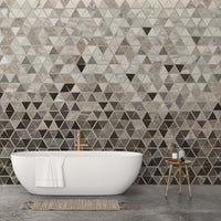 Sepia Triangle Pattern Wallpaper
 A557